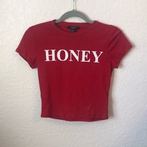 Red HONEY top